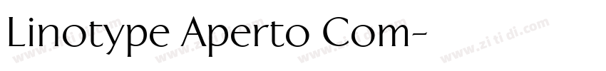 Linotype Aperto Com字体转换